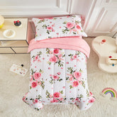 UOZZI BEDDING flower toddler comforter in a cozy nursery for restful sleep