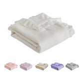UOZZI Bedding ruffled blanket 39x47 offers cozy baby comfort