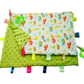 Upalupa Elephant Security Blanket large 21x18 inches for cozy snuggles