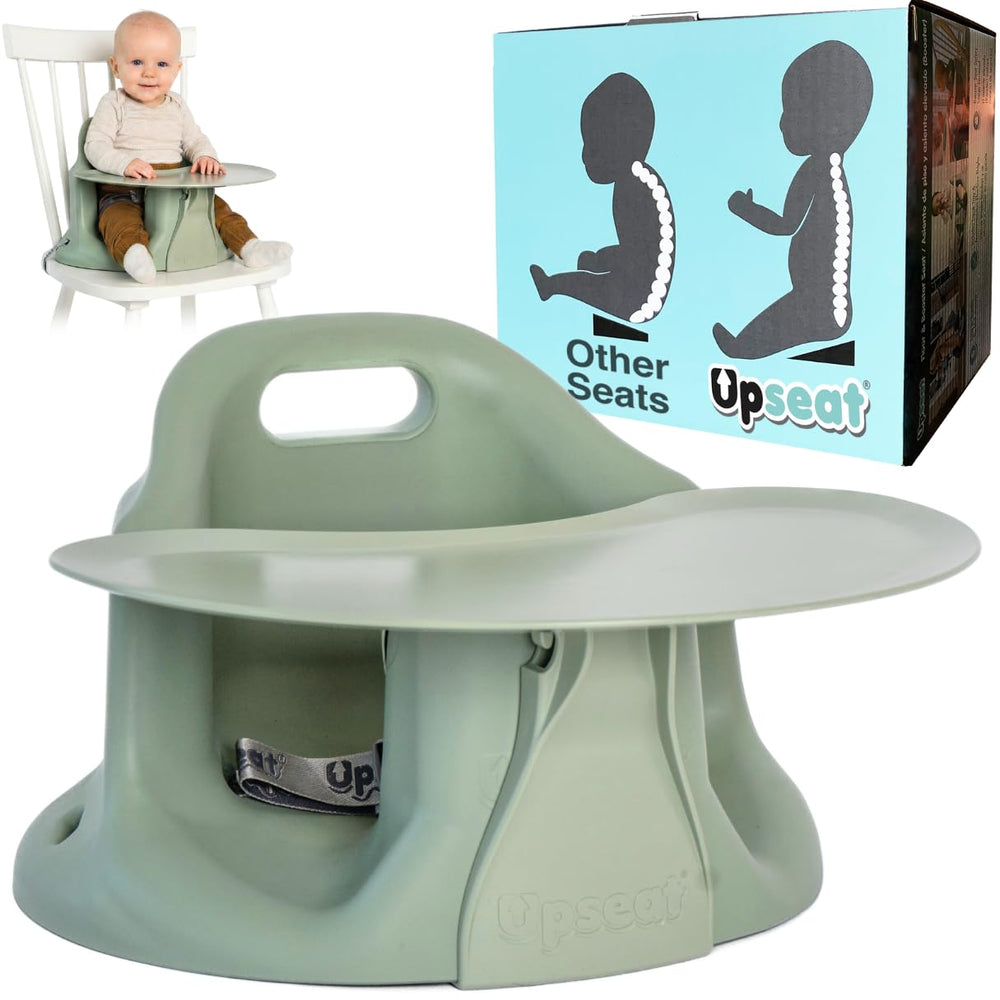 Upseat Sage floor-seat closeup highlights soft foam for comfortable upright seating.
