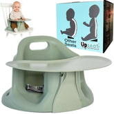 Upseat Sage floor-seat closeup highlights soft foam for comfortable upright seating.