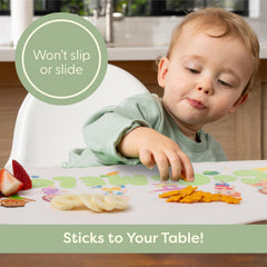 UpwardBaby CoComelon placemat rolls up for portable dining.