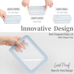 Urban Green square 20oz container with lid for compact snack storage.