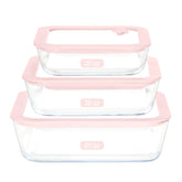 Urban Green square glass container with lid ideal for fresh meal prep and portion control.