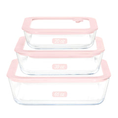Urban Green square glass container with lid ideal for fresh meal prep and portion control.