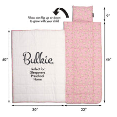 Urban Infant Bulkie nap mat with kid-sized backpack straps for hands-free carrying.