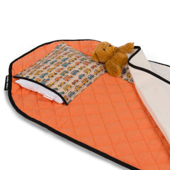 Urban Infant Tot Cot Nap Mat Pillow Removable emphasizes easy washing and quick nap setup
