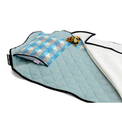 Urban Infant Tot Cot Nap Mat pillow is removable for easy cleaning and customization.
