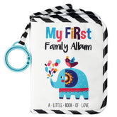 Urban Kiddy Baby's First Family Album cover — soft fabric keepsake for cherished memories.