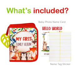 Urban Kiddy soft photo cloth album interior pages offering kid-friendly photo storage.