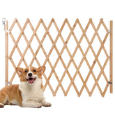 URIJK expandable accordion dog gate closed position blocks access