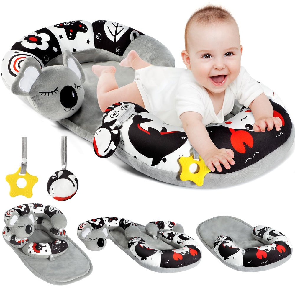 URMYWO Tummy Time Mat overview with 4-in-1 play and sit-up support.
