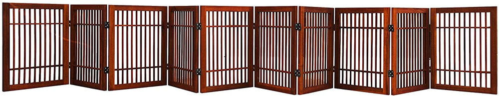 Urnporium 10-panel gate shown in use for versatile doorway containment.