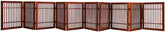 Urnporium 10-panel gate shown in use for versatile doorway containment.