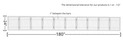Urnporium acacia hardwood gate with visible two-way hinges for easy access