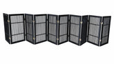 Urnporium pet gate 10-panel 30 tall keeps dogs contained in doorways with freestanding design