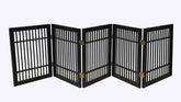 Urnporium pet gate with 2-way hinges provides flexible room separation