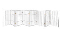 Urnporium pet gate in Acacia wood, fully assembled for immediate use