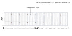 Urnporium folding accordion gate stored compactly