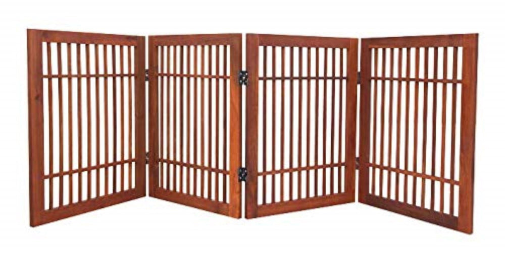 Urnporium Pet Gate fully assembled for quick indoor or outdoor setup