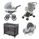 URZGU baby mosquito net for stroller close-up shows breathable mesh protection for outdoors