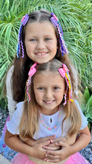 Usakinon Mermaid Hair Clip Bows girl wearing view complements outfits with ocean magic