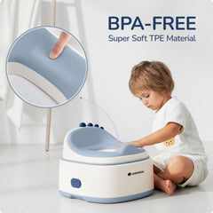 usbettas anti-slip base blue helps keep the potty stable during use
