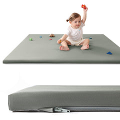 Usbettas Baby Play Mat waterproof cover shown on clean surface for quick wipe-clean spills.