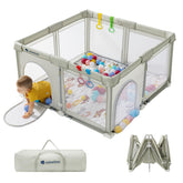 usbettas foldable playpen assembly demonstrates quick setup for busy parents.