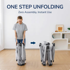 usbettas foldable playpen setup-ease enables quick assembly for busy parents
