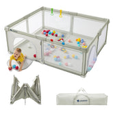usbettas foldable playpen setup view demonstrates fast one-minute assembly for busy parents.