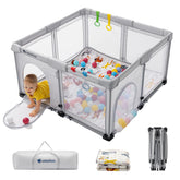 usbettas foldable playpen with mat offers a cozy safe play area for babies