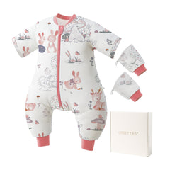 usbettas toddler sleep sack full view shows cozy warmth and feet coverage.