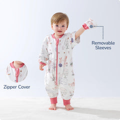 usbettas toddler sleep sack removable sleeves demonstrate adjustable warmth.
