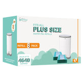 USBOO Dekor Plus refill box open for easy diaper disposal