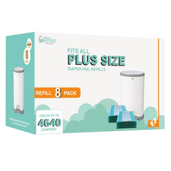 USBOO Dekor Plus refill box open for easy diaper disposal