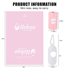 USBOO 9x13 inch diaper bags handle larger messes.