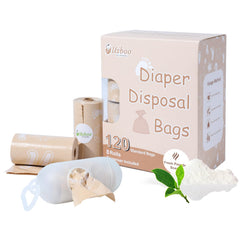 USBOO diaper bags dispenser close-up, showcasing easy, mess-free disposal on the go.