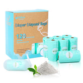 USBOO diaper bags with fresh powder scent and compact dispenser for on-the-go changes