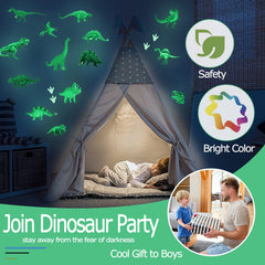 USGOO dinosaur footprints eggs decals with vivid details for playful wall storytelling.