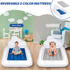 USHMA toddler bed with cloud-shaped headboard for gentle support during naps