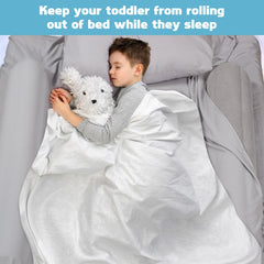 USHMA under-sheet installation shows secure setup for safe, snag-free sleep on the go.