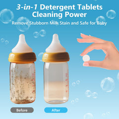 USKICH fragrance-free baby bottle tablets keep items safe
