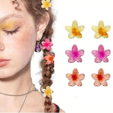 USUKUSI small flower hair claw clips pack for everyday wear