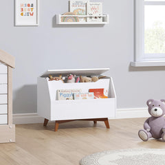 UTEX Kids Toy Box doubles as a bench for seating during play.