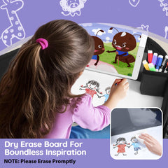 UTOLLOVE kids tray includes wipe-clean surface and 5-layer reinforced fabric for mess-free travel.