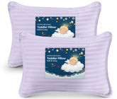Utopia Bedding toddler pillow lavender pack front view — plush comfort for peaceful bedtimes.