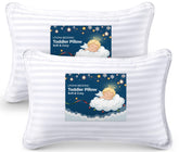 Utopia Bedding toddler pillow pack white 14x19 size, ideal for toddler beds and travel.