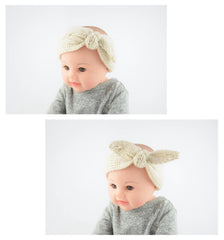 UTOWO knotbow headband red beige for toddlers, versatile styling for events