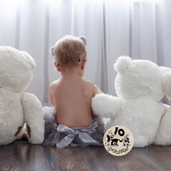utrwooy Little Mouse natural wood color variations add warm rustic charm to baby sessions.